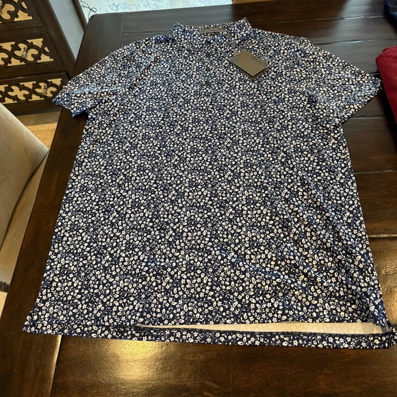 G/Fore Men's XL Twilight Garden Print Polo MSRP $120 - Picture 5 of 8